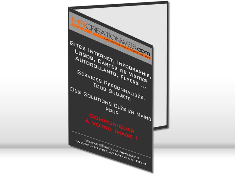 Dépliants personnalisable - HR CREATION WEB Dépliants personnalisable - HR CREATION WEB
