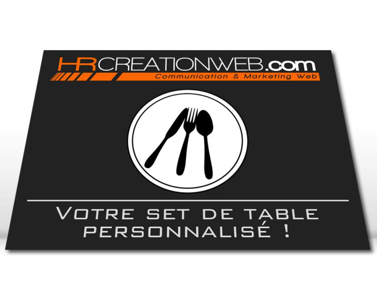 Set de table personnalisable - HR CREATION WEB Set de table personnalisable - HR CREATION WEB