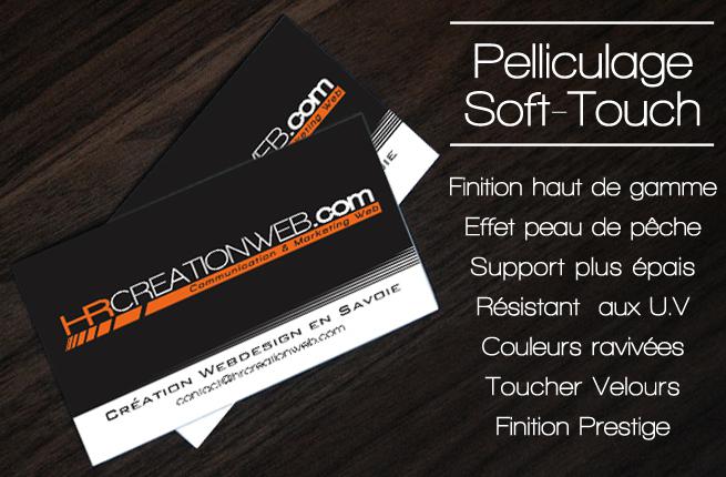 HR Création Web : Pelliculage Soft Touch